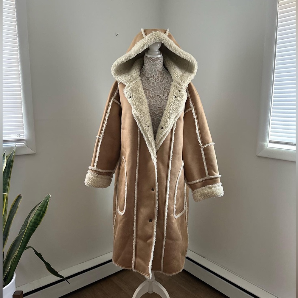 Anthropologie Pilcro Reversible Sherpa Coat
